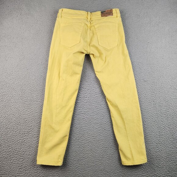 Denim & Supply Ralph Lauren Jeans Women's Size 27 Crop Skinny Low Rise Yellow - Picture 2 of 10